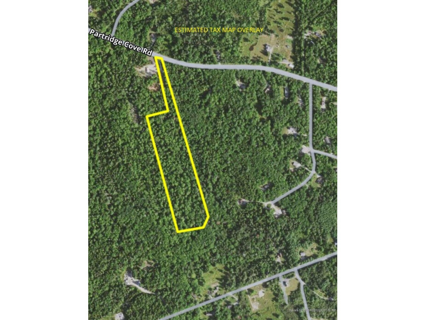 11 +/- wooded, surveyed acres in Lamoine, with gravel road - Beach Lot for sale in Lamoine, Maine on Beachhouse.com