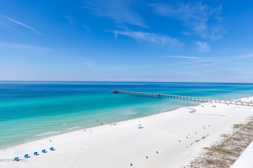 GULF FRONT master bedroom, gorgeous views from the living room - Beach Condo for sale in Panama City Beach, Florida on Beachhouse.com