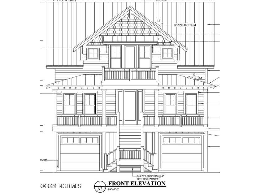 New construction custom home in Kiawa Subdivision! Reverse floor - Beach Home for sale in Indian Beach, North Carolina on Beachhouse.com