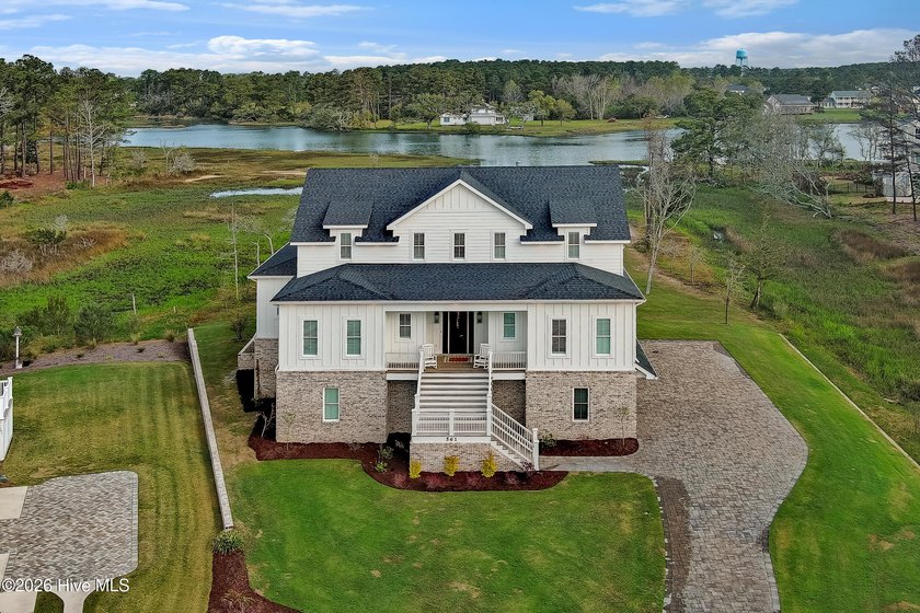 This expansive six-bedroom, six-bathroom estate in The Peninsula - Beach Home for sale in Beaufort, North Carolina on Beachhouse.com