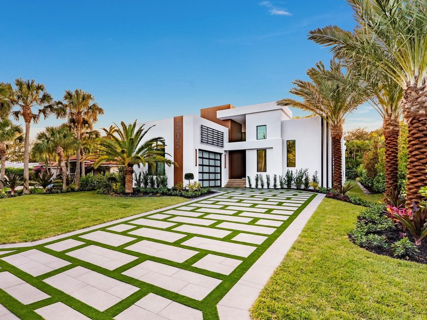 Hypoluxo Island | Brand-New One-Story Modern Estate A rare - Beach Home for sale in Lantana, Florida on Beachhouse.com