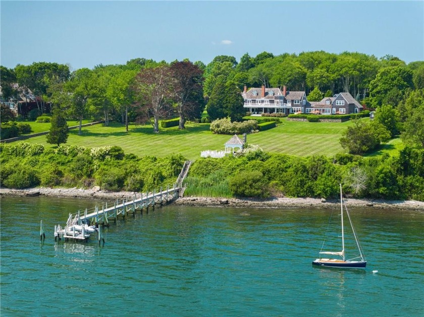 Fowler's  Rocks--Extraordinary waterfront shingle-style estate - Beach Home for sale in Jamestown, Rhode Island on Beachhouse.com