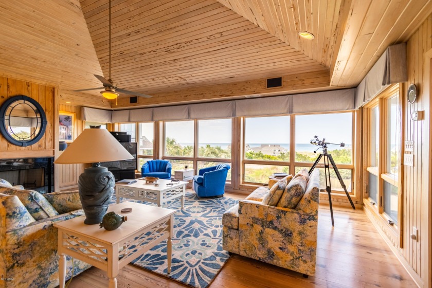 Perched atop the high dunes, a classical beach home is a reverse - Beach Home for sale in Bald Head Island, North Carolina on Beachhouse.com