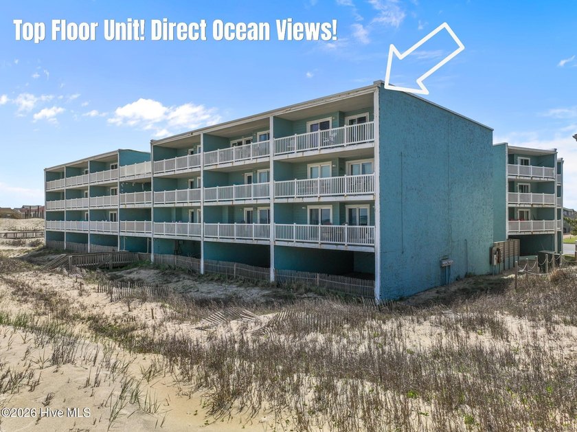 PREMIUM TOP FLOOR, END UNIT, FRONT ROW, DIRECT OCEAN VIEWS! Own - Beach Condo for sale in Nags Head, North Carolina on Beachhouse.com
