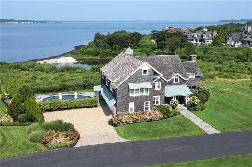 WATERFRONT  Nantucket Shingle Style beautifully sited to take - Beach Home for sale in Portsmouth, Rhode Island on Beachhouse.com