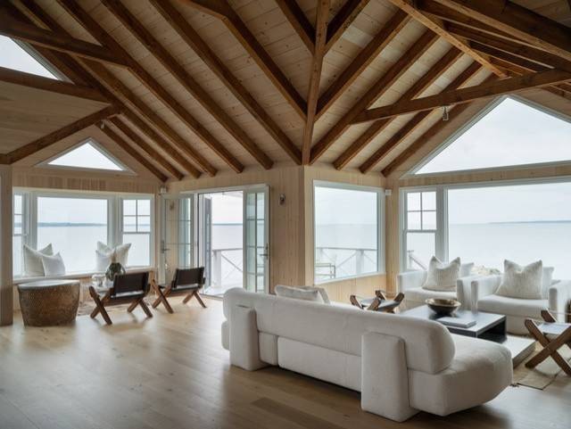 Perched on the water's edge, this recently transformed - Beach Home for sale in Amagansett, New York on Beachhouse.com