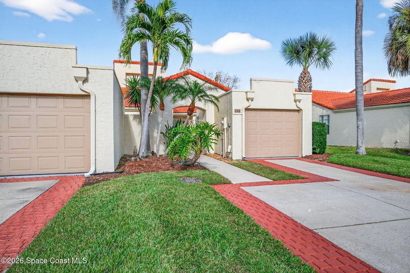 Charming One-Story END UNIT with Courtyard & Garage! - Beach Townhome/Townhouse for sale in Melbourne, Florida on Beachhouse.com