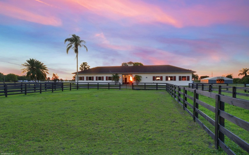 Unobstructed sunset views from this peaceful and scenic 15 - Beach Acreage for sale in Wellington, Florida on Beachhouse.com