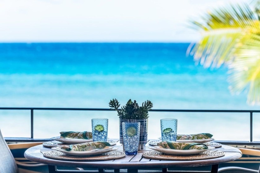 Kulakane 310 · KK 310  Updated BeachFront 2BD w AC Pool - Beach Vacation Rentals in Lahaina, HI on Beachhouse.com