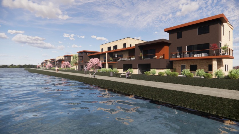 This brand new development will be making waves on the riverbank - Beach Condo for sale in Manitowoc, Wisconsin on Beachhouse.com