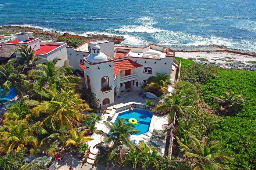 The views from Oceanfront Villa Cascadas in Akumal are - Beach Vacation Rentals in Akumal, Quintana Roo, Mexico on Beachhouse.com