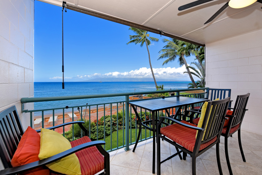 Makani Sands #209 1brm Beachfront Condo with balcony - Beach Vacation Rentals in Lahaina, Hawaii on Beachhouse.com