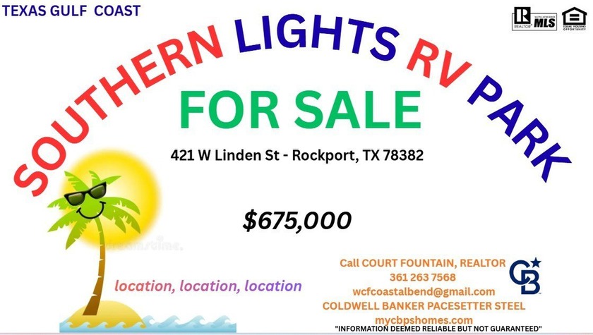 Centrally located RV Park in Rockport, Texas 1.3 Acres of Profit - Beach Commercial for sale in Rockport, Texas on Beachhouse.com