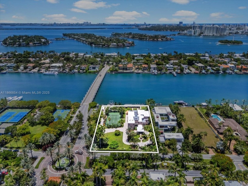 An extraordinary double-lot canvas on coveted Palm Island, this - Beach Home for sale in Miami Beach, Florida on Beachhouse.com