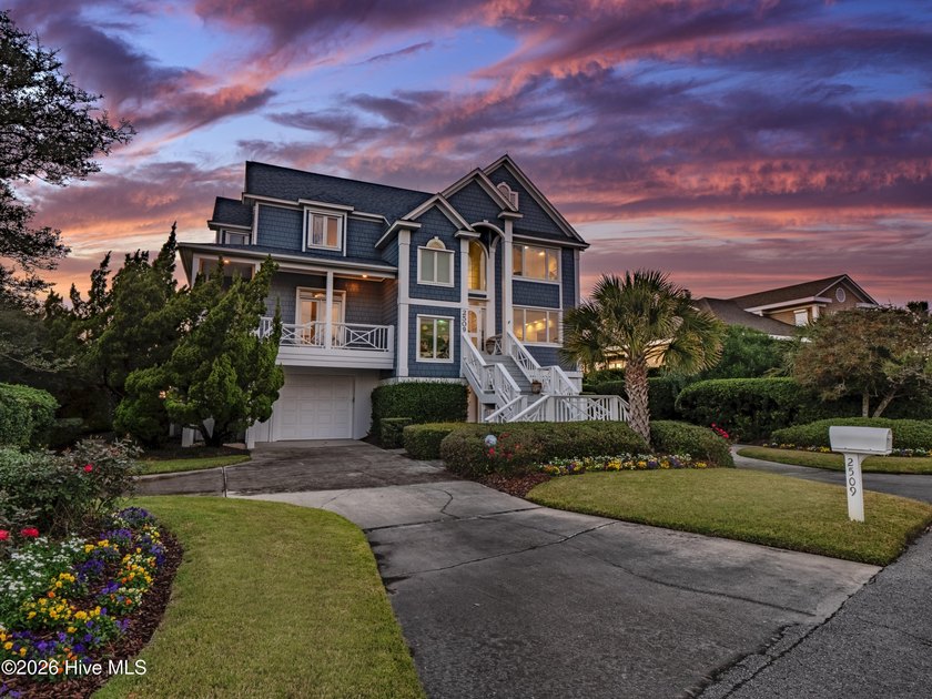 Iconic Wrightsville Beach home on sunset lagoon with private - Beach Home for sale in Wrightsville Beach, North Carolina on Beachhouse.com