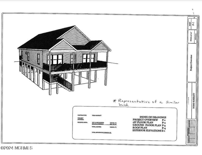 Beautiful 3 bedroom, 2.5 bath Dolphin plan  piling home is - Beach Home for sale in Oak Island, North Carolina on Beachhouse.com