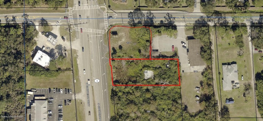 This property consists of 2 parcels and is zoned BU-1 - Beach Commercial for sale in Merritt Island, Florida on Beachhouse.com