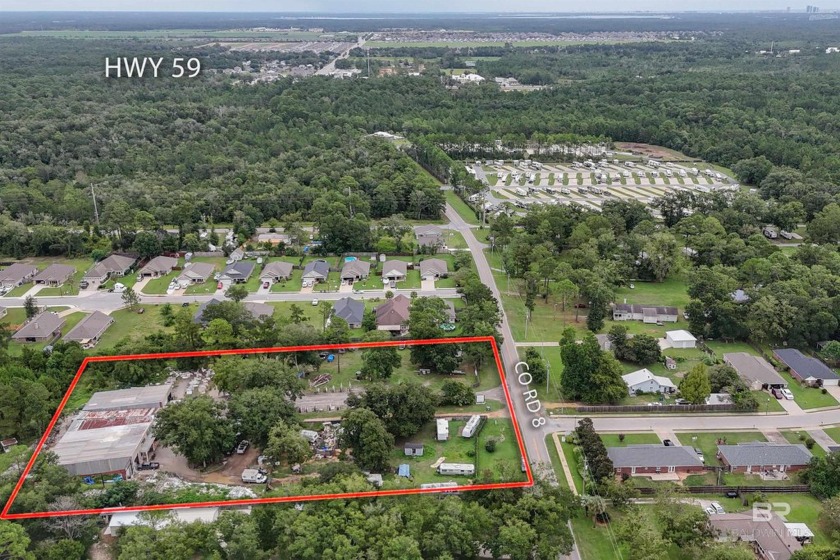 3 Unzoned parcels totaling 3.42 +/- acres on County Road 8 in - Beach Acreage for sale in Gulf Shores, Alabama on Beachhouse.com