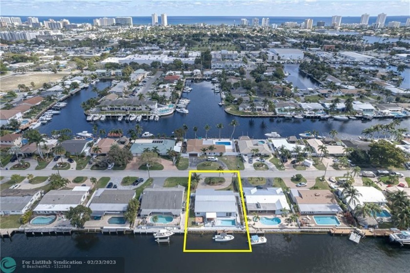 SNUG HARBOR: Situated on 70 feet of water, this home features 4 - Beach Home for sale in Pompano Beach, Florida on Beachhouse.com