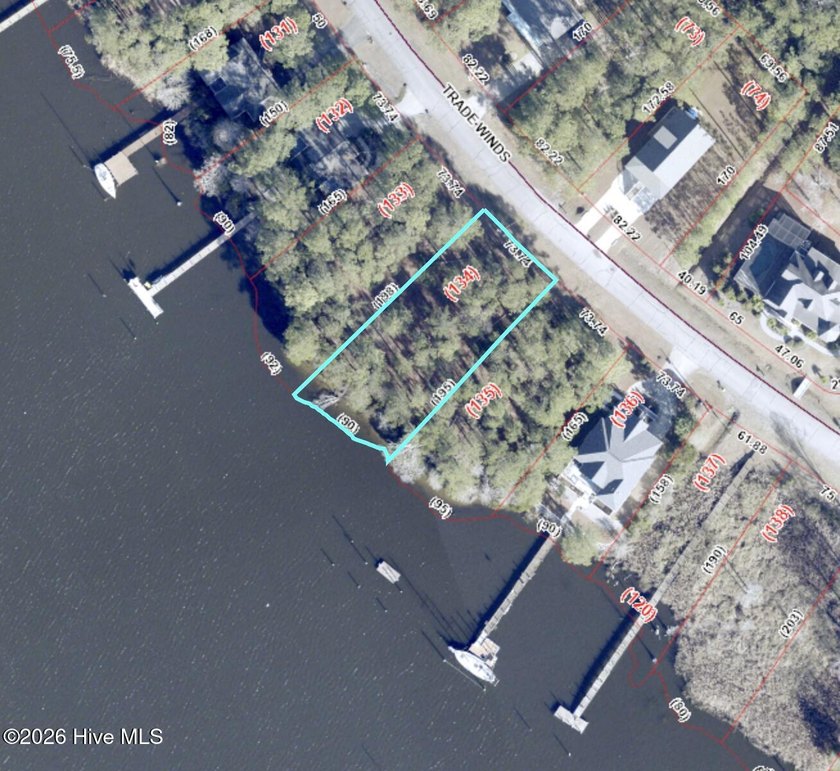 Waterfront Homesite with great views of North West Creek in the - Beach Lot for sale in New Bern, North Carolina on Beachhouse.com