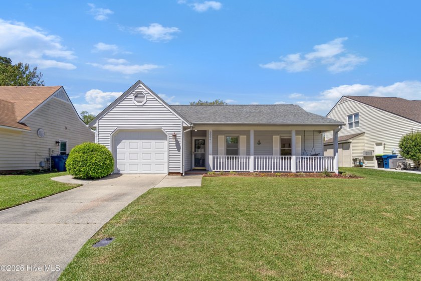 Three-bedroom, 2-bath home with a sunroom and garage in a - Beach Home for sale in Morehead City, North Carolina on Beachhouse.com