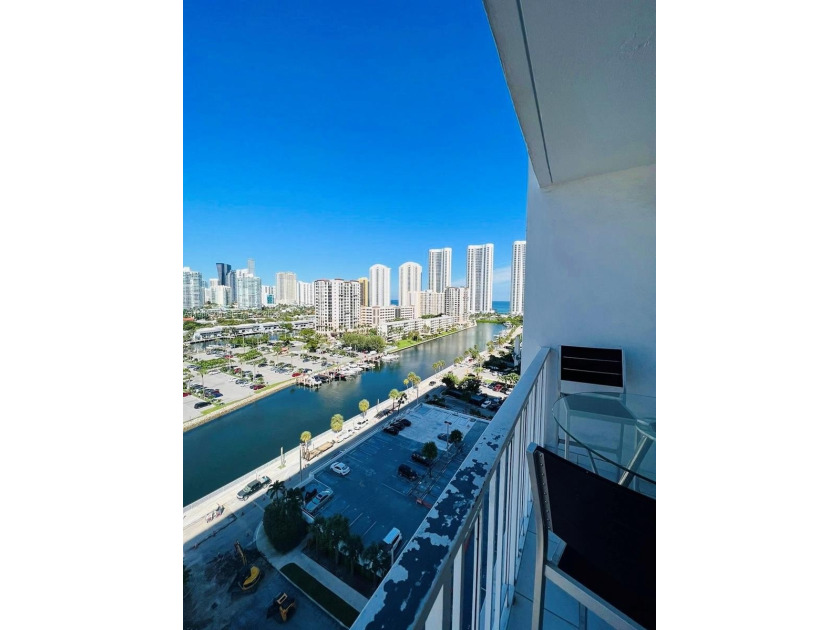 Great View from the balcony of the city of Sunny Isles, canal - Beach Condo for sale in Aventura, Florida on Beachhouse.com