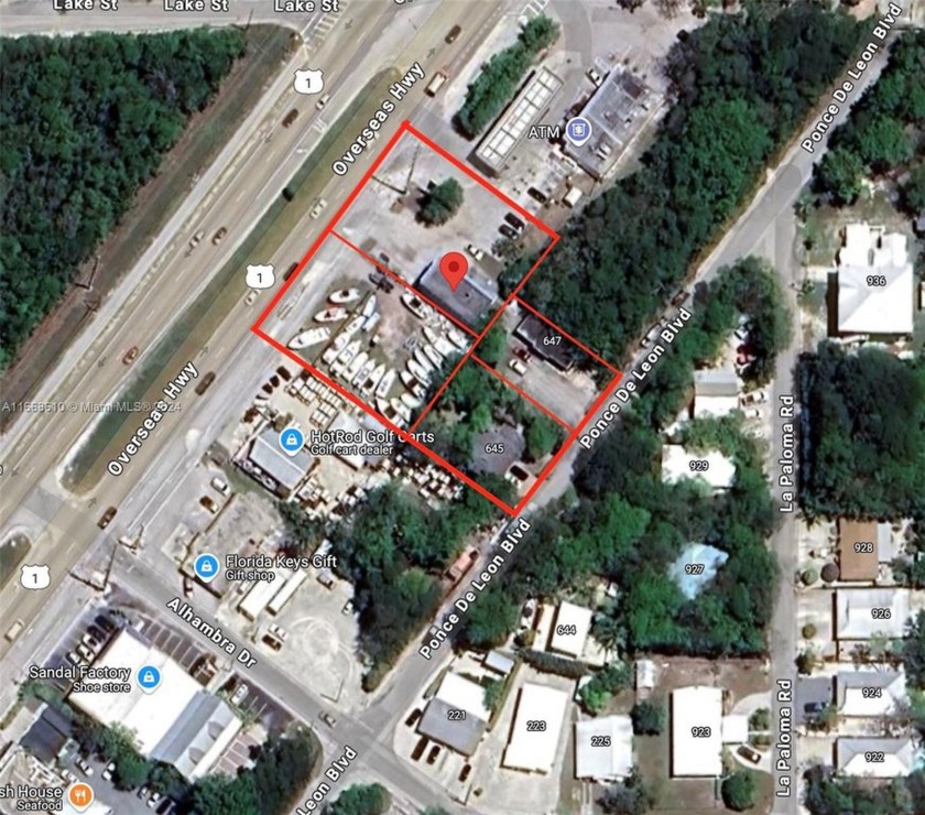 Four parcels of Commercial sale with one Commercial Building - Beach Commercial for sale in Key Largo, Florida on Beachhouse.com