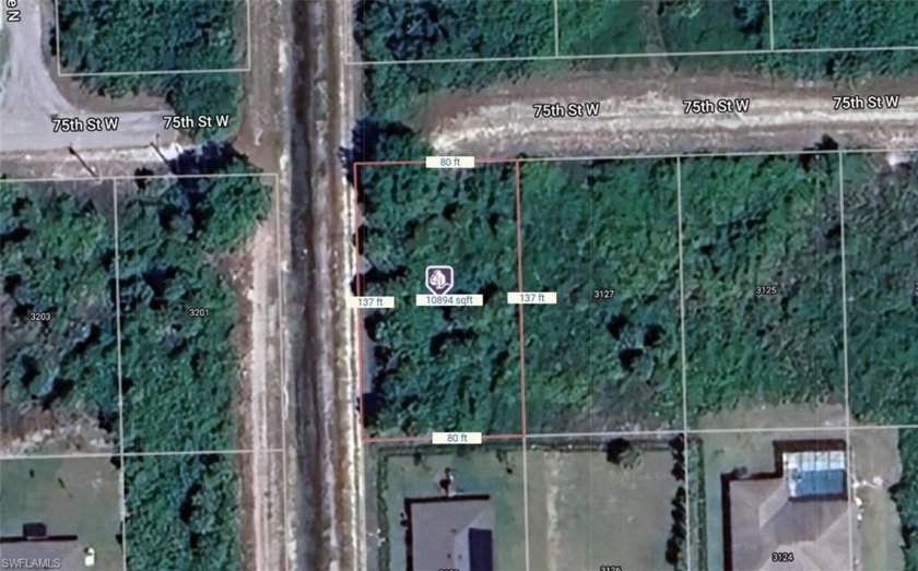 The quarter-acre lot at 3129 75th Street W in Lehigh Acres - Beach Lot for sale in Lehigh Acres, Florida on Beachhouse.com