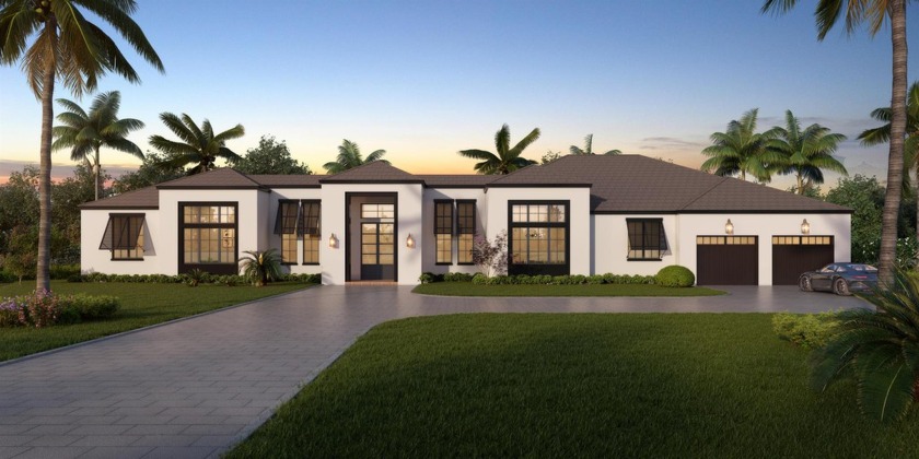 This magnificent new construction estate is situated on a double - Beach Home for sale in Wellington, Florida on Beachhouse.com