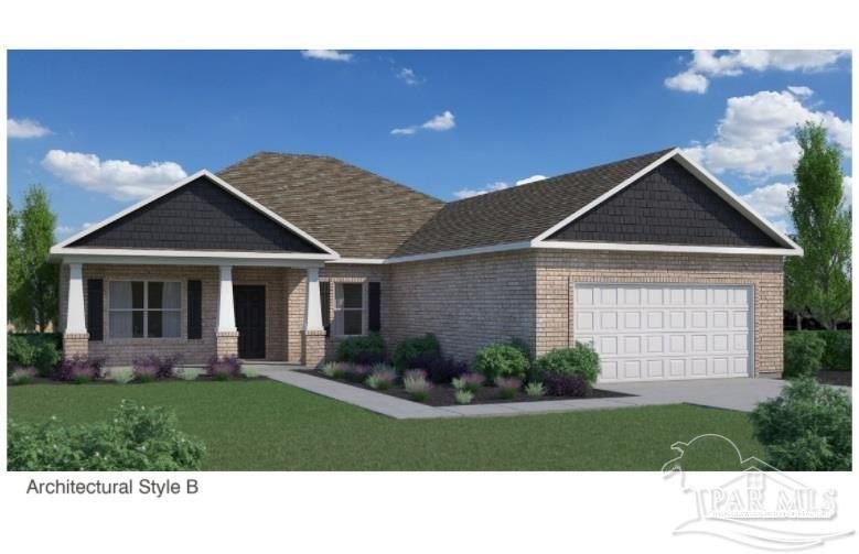 Crystal Model! Beautiful brick home with covered entry, 2 car - Beach Home for sale in Milton, Florida on Beachhouse.com