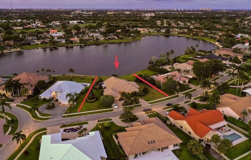 The property features: unique waterfront double lot: open lake - Beach Home for sale in Boca Raton, Florida on Beachhouse.com