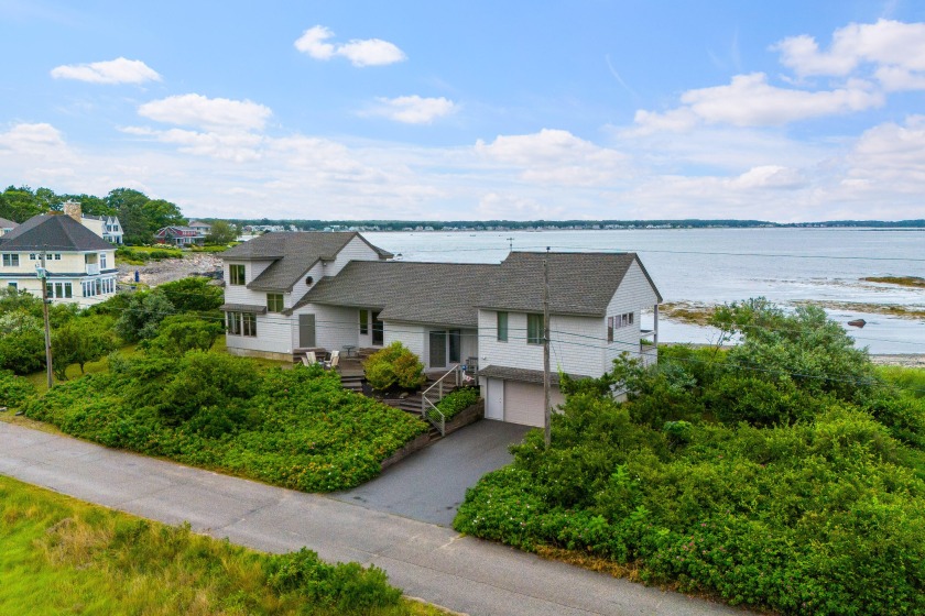Pull into the driveway of this custom built oceanfront  home by - Beach Home for sale in Kennebunkport, Maine on Beachhouse.com