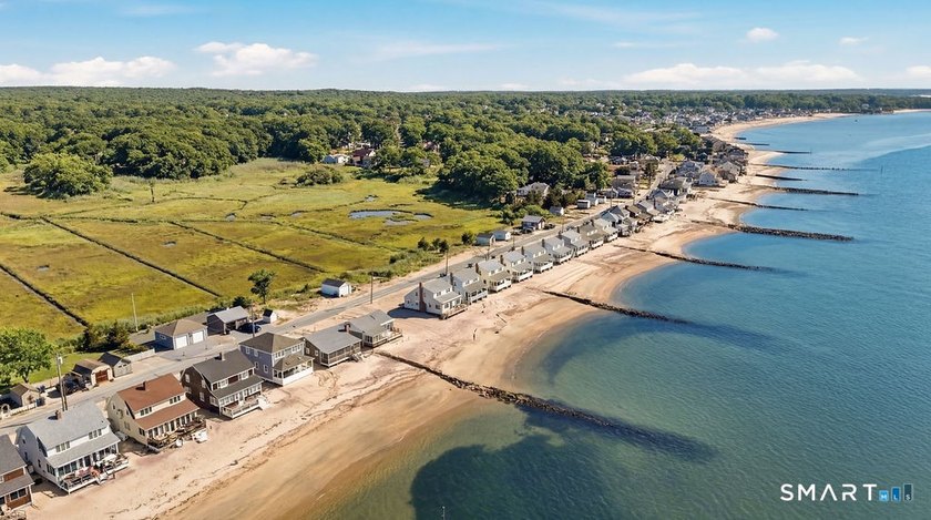 Charming direct waterfront beach cottage in sought-after Hawk's - Beach Home for sale in Old Lyme, Connecticut on Beachhouse.com