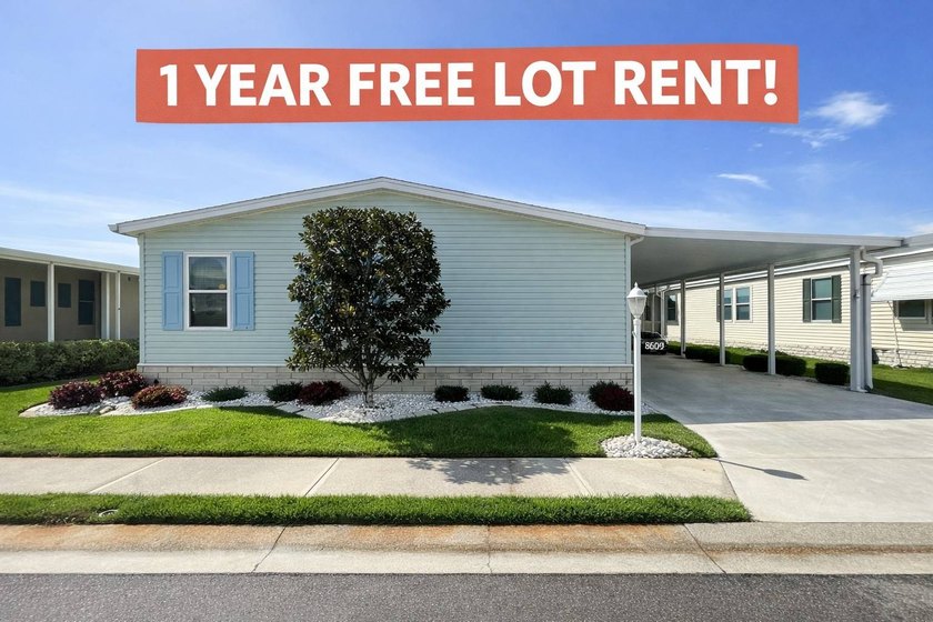 This home comes with 1 YEAR of lot rent paid for you!!! That's - Beach Home for sale in Palmetto, Florida on Beachhouse.com