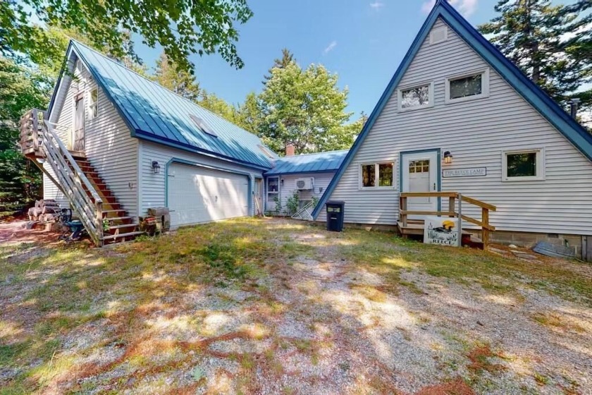 Perched up high overlooking Georges Pond is this adorable A - Beach Home for sale in Franklin, Maine on Beachhouse.com