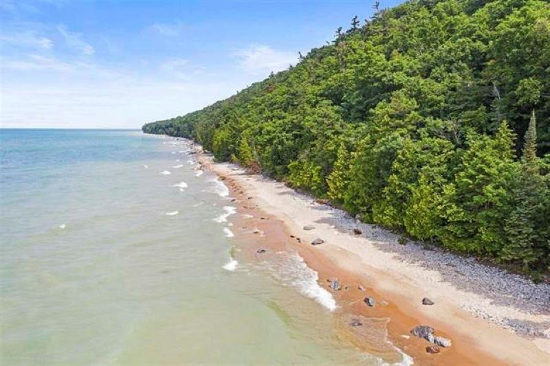 Large wooded parcel with 212 feet of pristine Lake Michigan - Beach Lot for sale in Harbor Springs, Michigan on Beachhouse.com