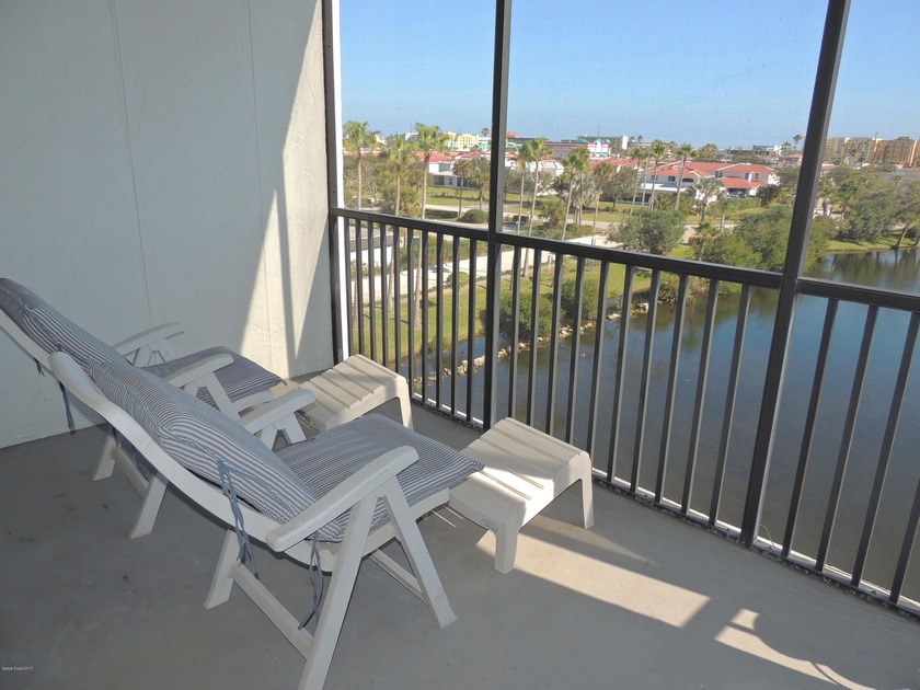 Spacious top floor unit with high ceilings. Watch the wildlife - Beach Condo for sale in Cocoa Beach, Florida on Beachhouse.com