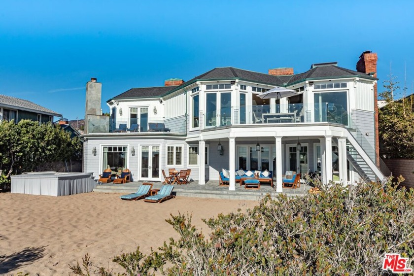 Situated on a rare 80-foot beachfront lot on Malibu's exclusive - Beach Home for sale in Malibu, California on Beachhouse.com