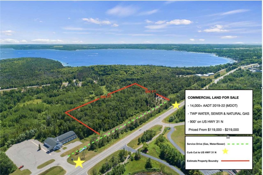 A site ready commercial development opportunity along one of - Beach Lot for sale in Charlevoix, Michigan on Beachhouse.com