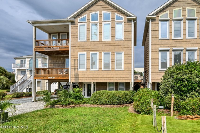 Sound Views form this amazing 2nd row property with Deeded beach - Beach Townhome/Townhouse for sale in Topsail Beach, North Carolina on Beachhouse.com