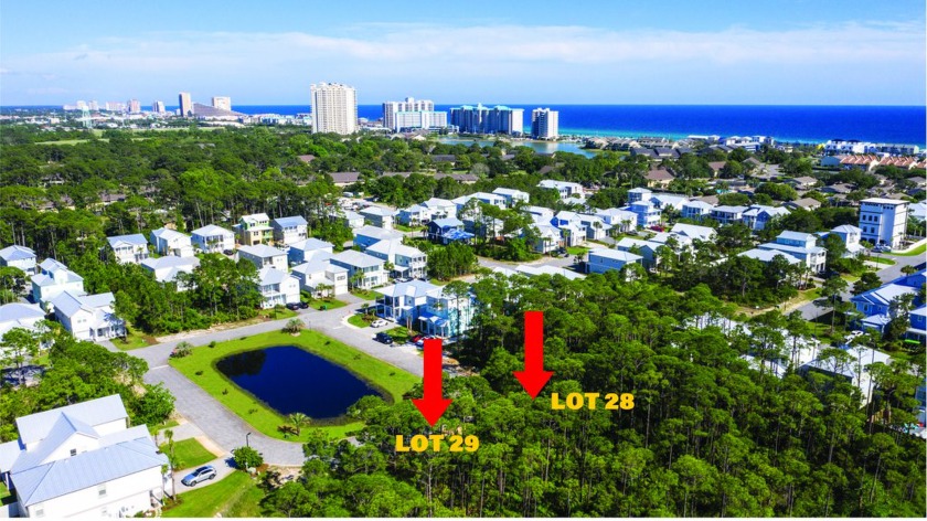 Great Vacant Lot overlooking a pond in a Private and Exclusive - Beach Lot for sale in Miramar Beach, Florida on Beachhouse.com