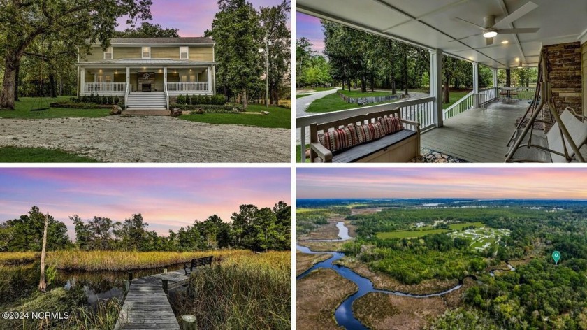 CUSTOM HOME WITH PRIVATE DOCK, OUTBUILDINGS, ON 2.61 ACRES!! - Beach Home for sale in Hubert, North Carolina on Beachhouse.com