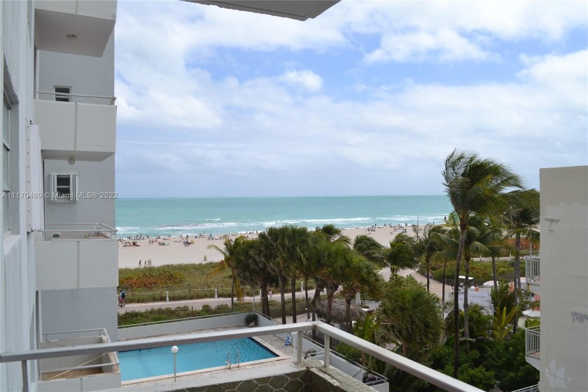 Relax on your balcony with an Ocean View, in this 1/1 with - Beach Condo for sale in Miami Beach, Florida on Beachhouse.com