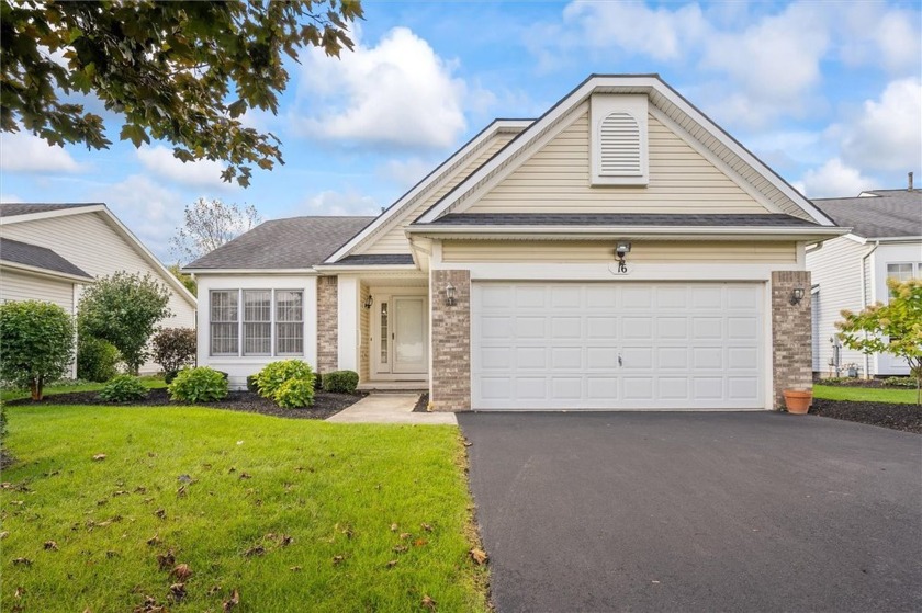 Lovely patio ranch with a beautiful pond view! Spacious open - Beach Home for sale in Chili, New York on Beachhouse.com