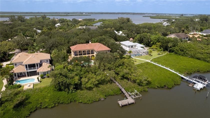 Sited on 125' +/- of luxe water-frontage, the stunning - Beach Home for sale in Vero Beach, Florida on Beachhouse.com