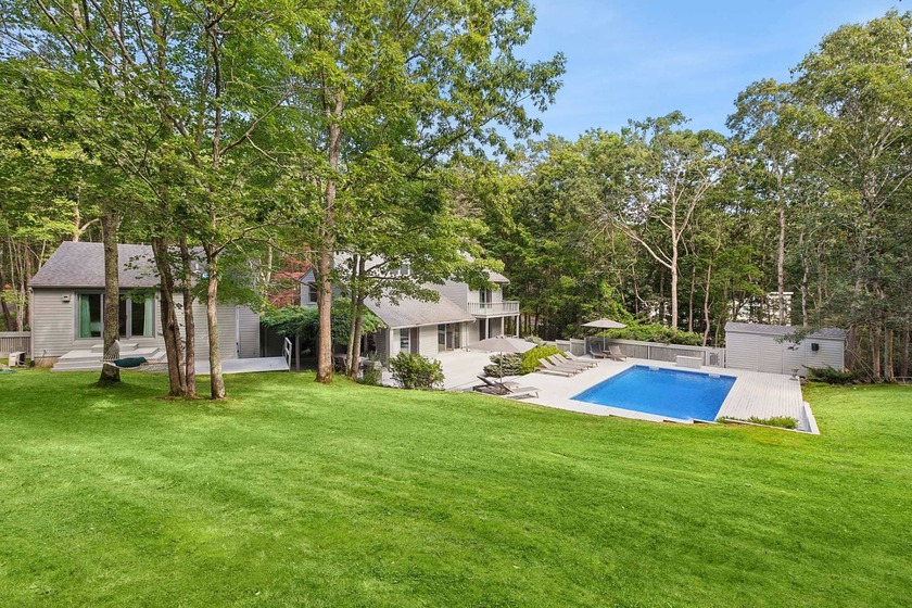 Situated at the end of a cul-de-sac street, this - Beach Home for sale in Water Mill, New York on Beachhouse.com