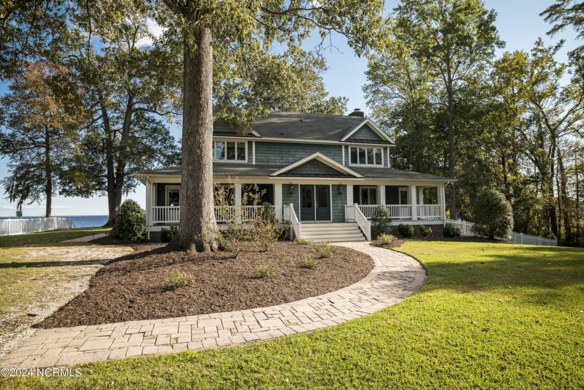 This attractive and spacious home is perched high on the shore - Beach Home for sale in Edenton, North Carolina on Beachhouse.com