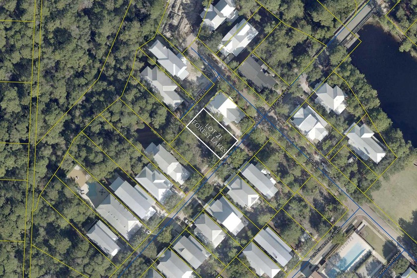 Situated within the private, gated community of Forest Lakes - Beach Lot for sale in Santa Rosa Beach, Florida on Beachhouse.com