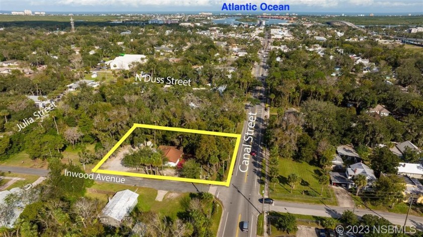Prime Mixed-Use (MU) Zoned corner lot in the Historic Downtown - Beach Commercial for sale in New Smyrna Beach, Florida on Beachhouse.com