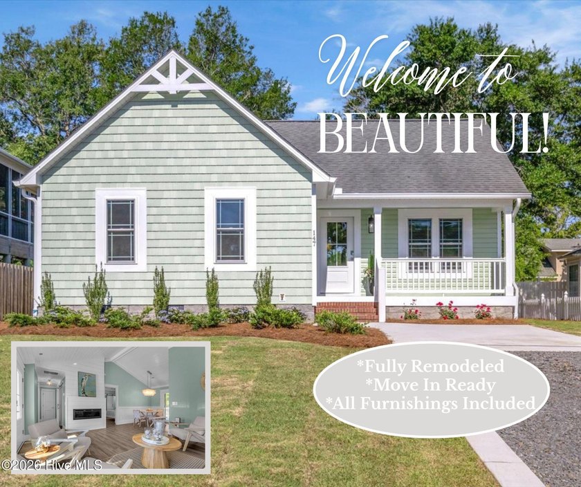 FULLY RENOVATED - FURNISHINGS INCLUDED Discover the perfect - Beach Home for sale in Oak Island, North Carolina on Beachhouse.com